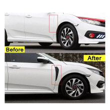 Carbon Fiber Front Side Spoiler Vent Air Wing Cover Trim for 10Th 2016-2019