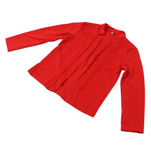 Damenanzug Jacke Langarm Einfarbig Rot XL Leger Büro Party Outwear