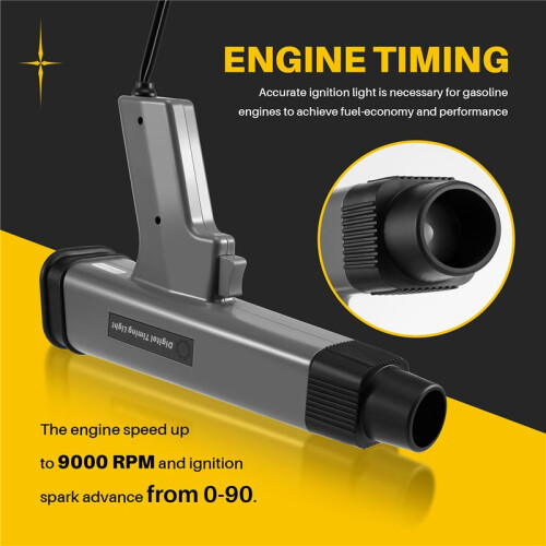 12V Car Digital Engine Timing Light with LED Display Ignition Timing Strobe Light Inductive Timing Lamp Detector 2