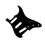 Elektrisk Gitarr Pickguard 3Ply SSS Single Coil för Strat Style Moderna Gitarrdelar 5