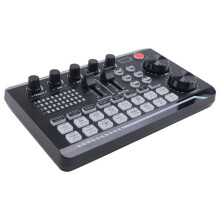 F998 Placa de Som Microfone Som Interface de ÁUdio Mixer Placa de Som Mixing Console Amplificador para Phone PC