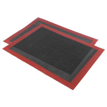 2 StüCk Silikon Back Matten Blatt, Perforiertes Antihaft Backofen Liner Polster, Gebackene Brotkeks Matte, Doppelseitig ErhäLtlich