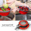 Collapsible Silicone Colanders and Strainers Pasta Vegetable/Fruit Kitchen Mesh Strainers with Extendable Handles 5