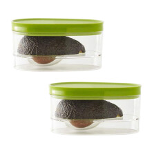 Paquet de 2 Rangements D'Avocat, Garde D'Avocat, Support pour Économiseur D'Avocat, Contenant D'Avocat pour Garder Vos Avocats au Frais Pendant des