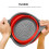 Collapsible Silicone Colanders and Strainers Pasta Vegetable/Fruit Kitchen Mesh Strainers with Extendable Handles 3