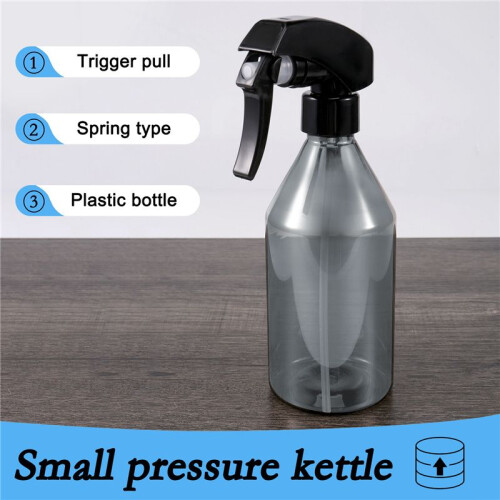 Plastic Spray Bottles for Cleaning Solutions,10OZ Reusable Empty Container with Durable Black Trigger Sprayer, 3Pack 1