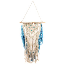 Wall Hanging Macrame Curtain Bohemian Hand Woven Perfect Door Curtain Macrame for Bedroom Decoration 45 x 75cm