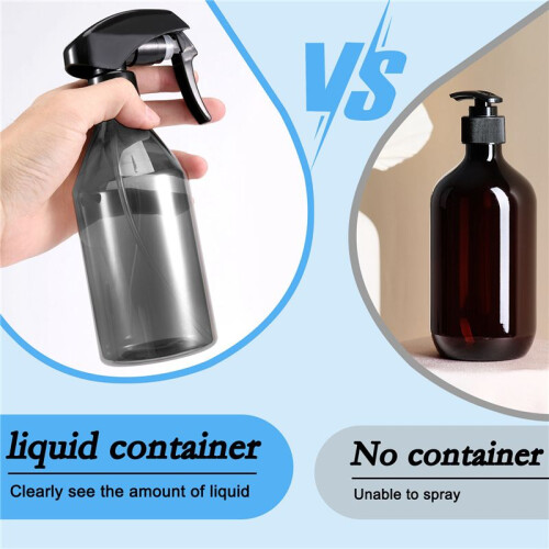 Plastic Spray Bottles for Cleaning Solutions,10OZ Reusable Empty Container with Durable Black Trigger Sprayer, 3Pack 2