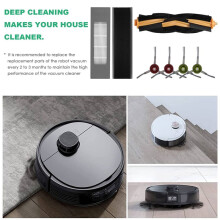 LäMplig för Deebot Ozmo T8 T9 T8 Aivi DammsugartillbehöR Rulleborste Filterkantborste