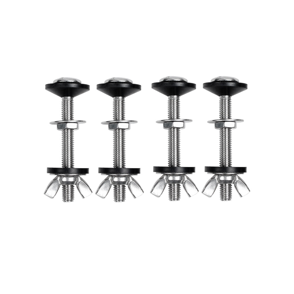 4 Pack Toilet Tank To Bowl Bolt Kits Cistern Bolts Kit,Stainless Steel Toilet Pan Fixing Fitting With Double Gaskets 6032493336544