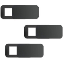 3 Pcs Computer Tablet Camera Anti-Peeping Privacy Patch Slide Cover Webcam Cover Laptop Camera Cover Sliding Black