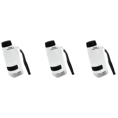 3X Minilabsters Miniscope Kids,  Labsters Portable Microscope,  Labsters Portable Microscope (White)