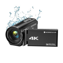 Video Camcorder Camera 4K Ultra HD 56MP 30FPS Vlogging Camera, 18X Digital Zoom Waterproof Video Camera for YouTube