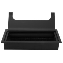 Desk Grommet Cable Hole Cover - Sturdy Plastic Box for Cord Organization