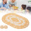 Gold PVC Table Mats 2 Pack with Coasters for Dining Table & Wedding Decor 1
