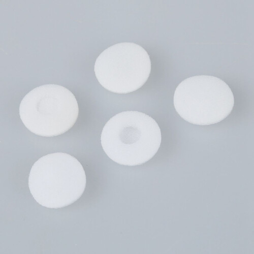 100 Pcs White Soft Sponge Earphone Headphone Ear Pad Cover Replacement 2