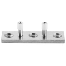 Sliding Barn Door Floor Roller Guide Fittings 304 Stainless Steel 2.0 inch Set