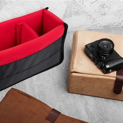 Shockproof Dslr Slr Camera Insert Organizer Case Partition Divider Protection Case(Black+Red) 1