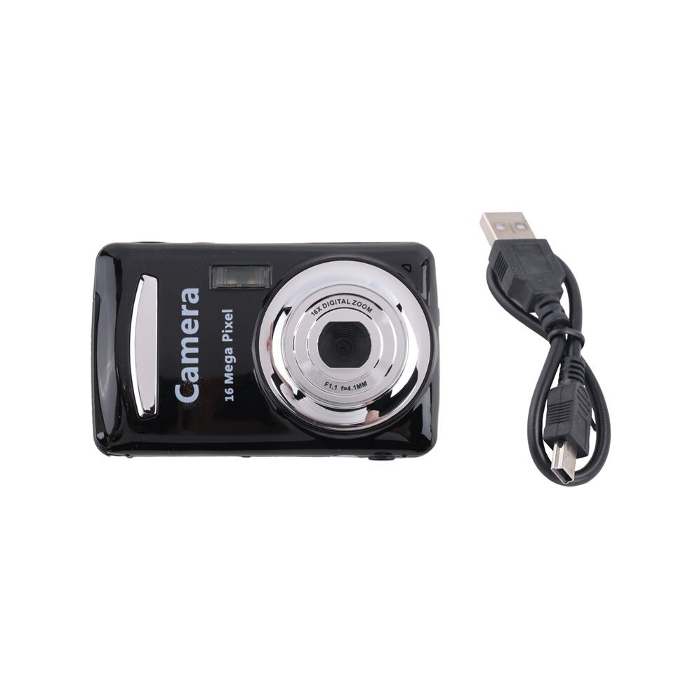 Digital Camera,Portable Cameras 16 Million Hd Pixel Compact Home Digital Camera For Kids Teens Seniors Black 4713109838905