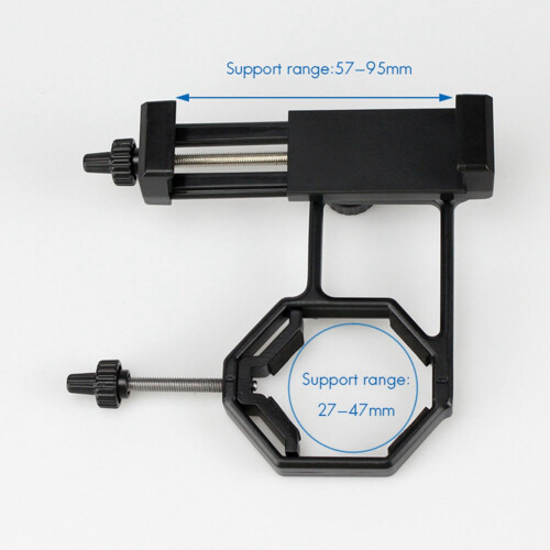 Universal Cellphone Telescope Adapter Mount Phone Scope Mount for Spotting Scope for Telescope Monocular Binocular 2