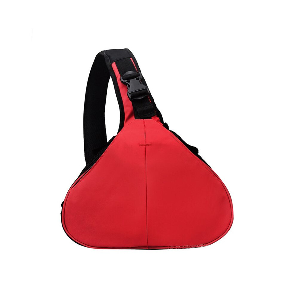 Dslr Shoulder Camera Bag Waterproof Travel Small Photography Bags Triangle Sling Bag For Digital Camera Red 4712286324348