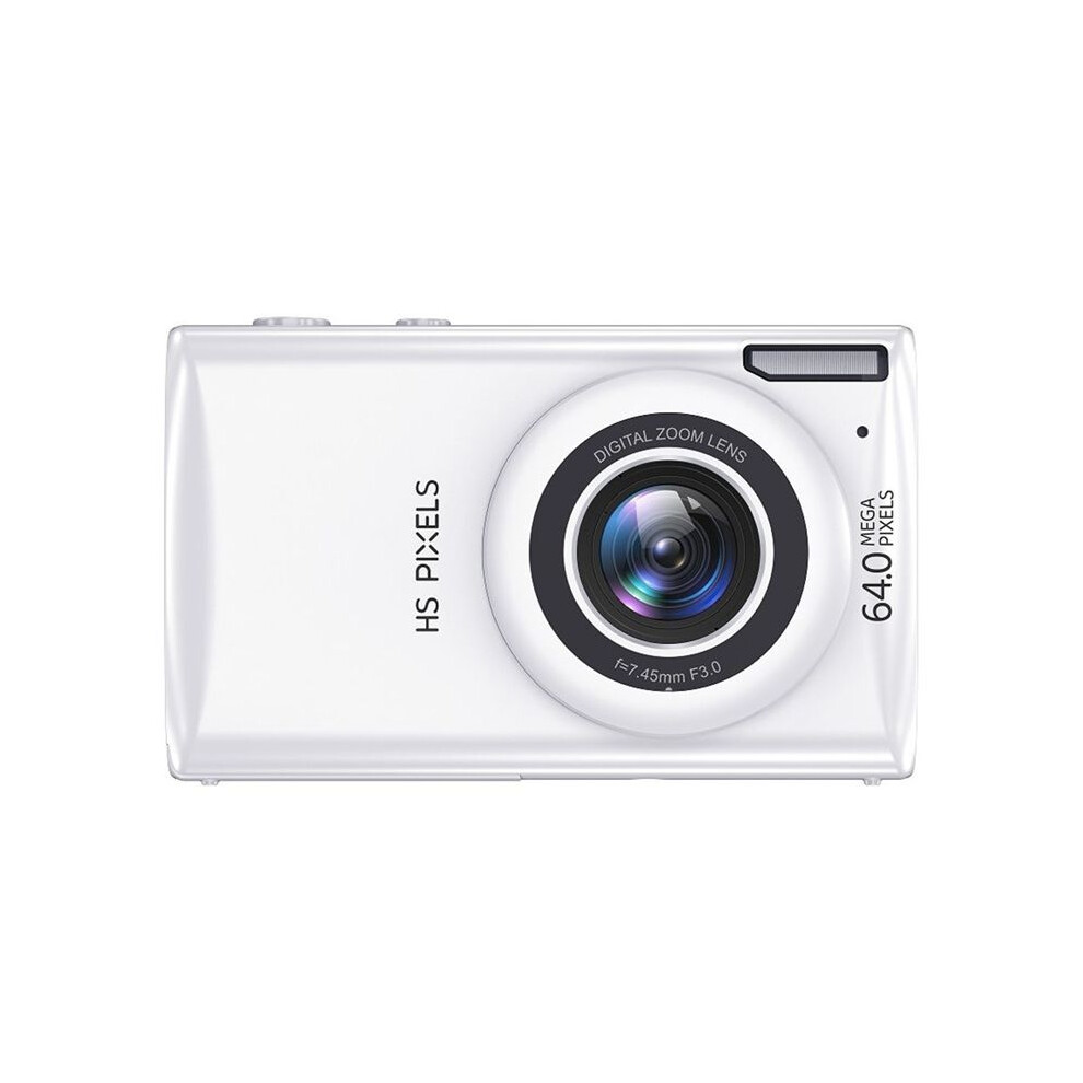 4K Digital Cameras For Photography 64Mp Autofocus Anti-Shake Vlog Video Camera 18X Digital Zoom Compact Cameras White 4713126524935