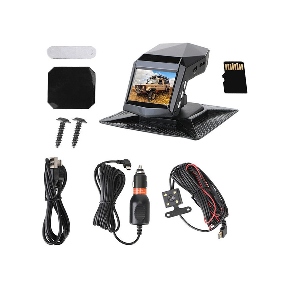 1080P Hd Dash Cam Car Video Driving Recorder With Center Console Car Dvr Video Recorder Parking Monitor With 32G Card 4713786116044