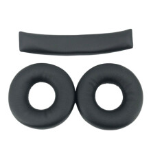 Replacement Leather Earpads & Headband Cover for WH-CH500 CH510 CH520 Comfortable Headphone Cushions Black