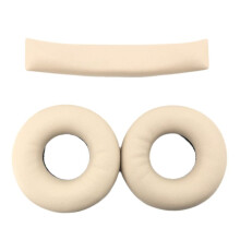 Replacement Leather Earpads & Headband Cover for WH-CH500 CH510 CH520 Comfortable Headphone Cushions Apricot