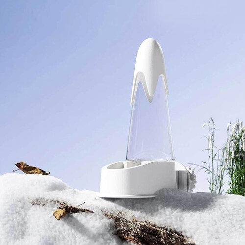 Bird Water Dispenser, White Automatic Cage Feeder for Parrots and Parakeets, Hydration System, Easy Installation 2