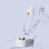 Bird Water Dispenser, White Automatic Cage Feeder for Parrots and Parakeets, Hydration System, Easy Installation 4