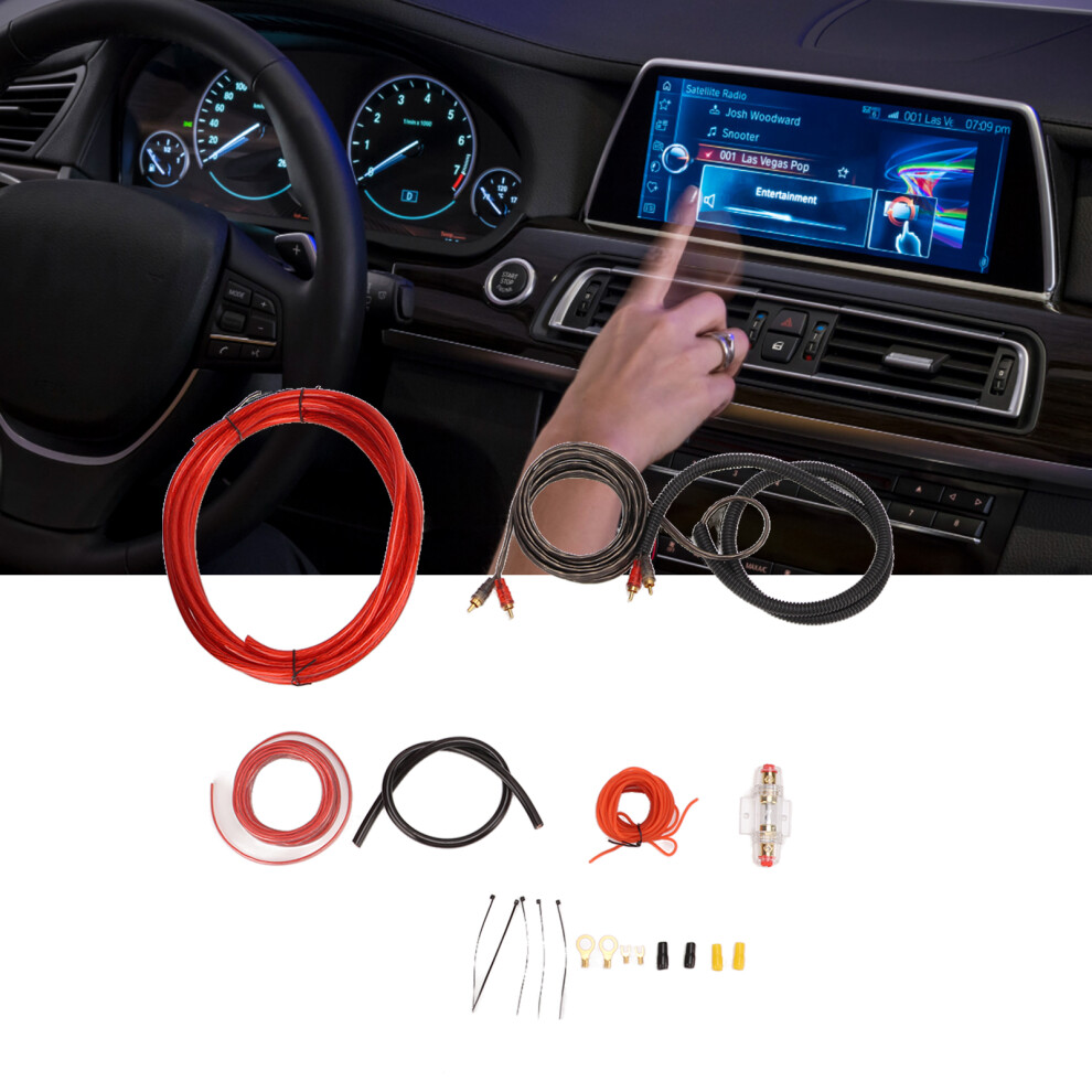 4 Gauge Car Audio Amplifier Wiring Kit For Subwoofer Speaker Installation 4271374807083