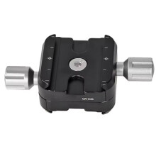 QR-50B Double-Layer Quick Release Clamp Holder Panoramic Shooting Clamp for Arca Swiss Macro Plate Tripod