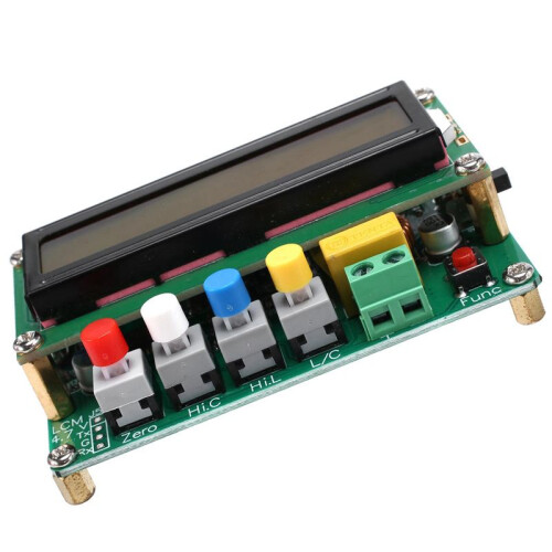 2X Inductance Capacitance L/C Meter Digital Capacitor Meter LCD Capacitance Meter Tester USB Interface with USB Cable 2