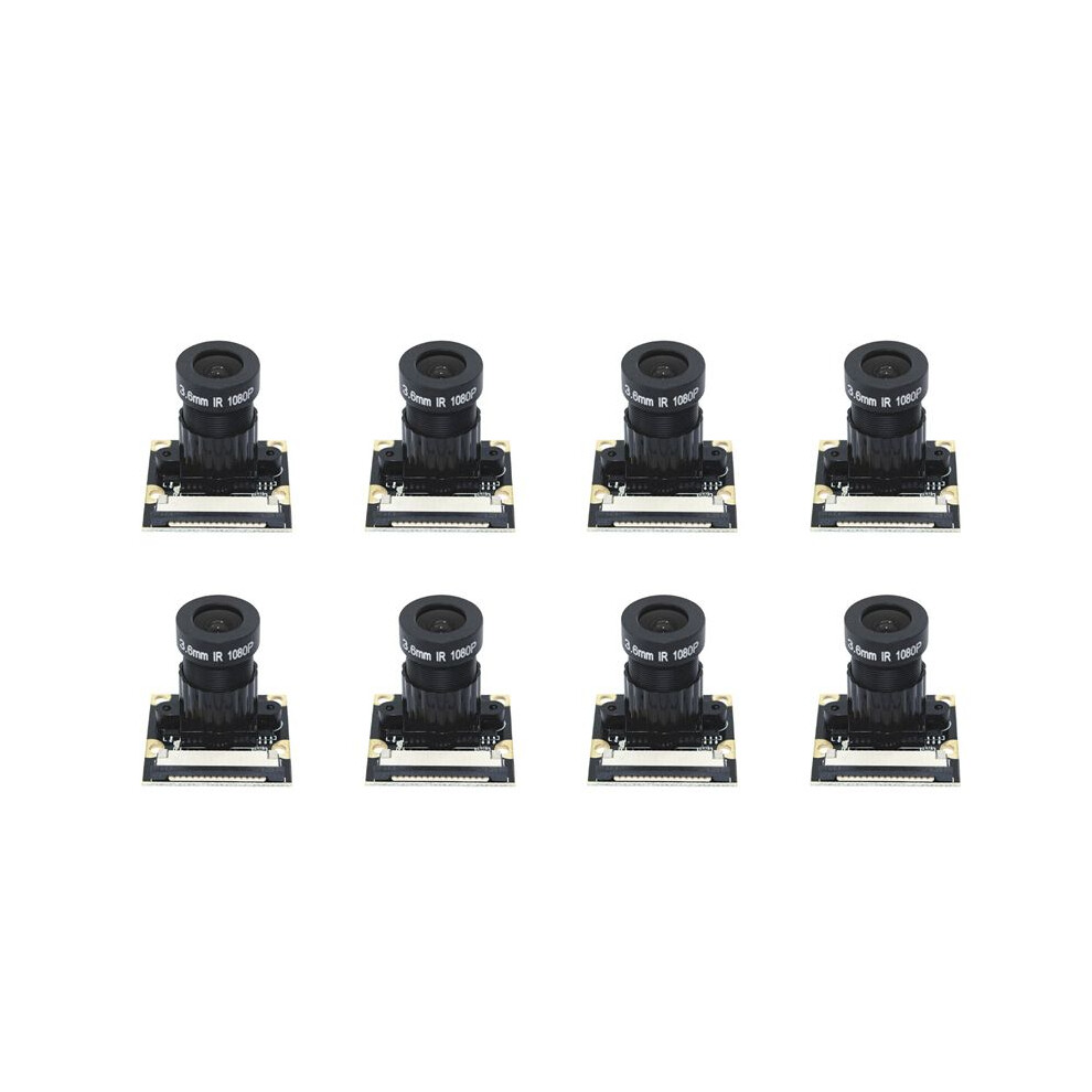 8X 5Mp Ov5647 Camera Module Non-Night Vision Version For Raspberry Pi 75 Degree 3.6Mm Adjustable Focus 1080P Hd Webcam 4712109684543