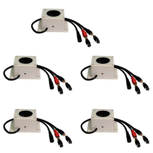 5X Waterproof Microphone Speaker in 1 Device for Security Camera for IP Camera Audio Recording Two Way Interphone
