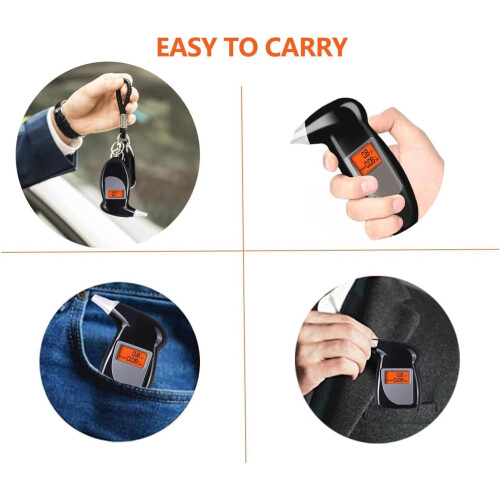 Breathalyzer Alcohol Tester with  Precision Sensor and Clear LCD Display for  Use Ref: 9686 1
