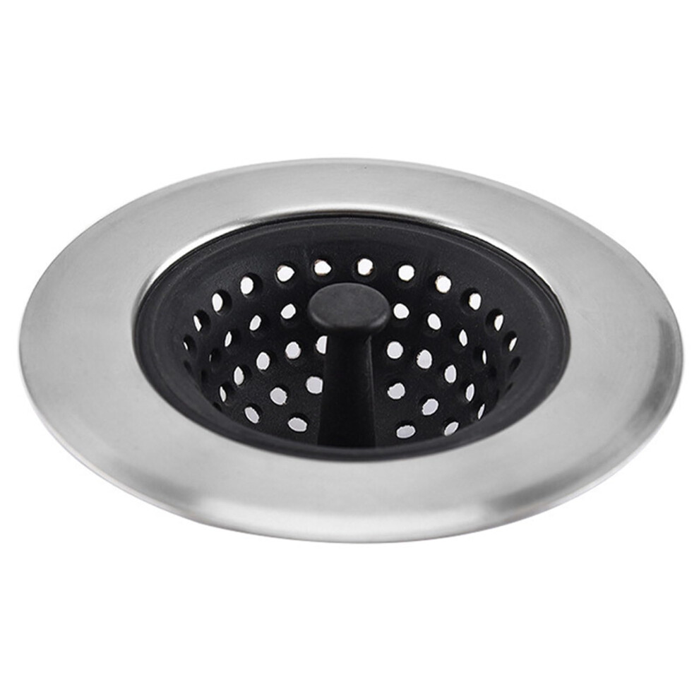 Kitchen Sink Strainer With Rustproof Stainless Steel Rim And Easyclean Silicone Food Catcher 9382693142498