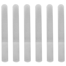 6 Pieces Stainless Steel Nail File Double-Sided Diamond Nail File Metal Nail File Manicure File for Family and Travel