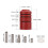 Lightweight Aluminum Bow Stabilizer Weight Kit Reduces Noise - Red 10