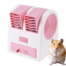 Fan for Dog Crate Small BatteryPowered Rechargeable Cooling Fan For Dog Kennel Pink Portable For Bedroom RV