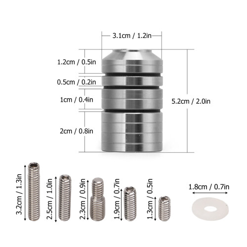 Versatile Silver Bow Stabilizer for Improved Accuracy & Reduced Noise 1