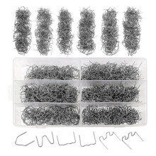 1200 Plastic Staples 6 Types Hot and Wave Staples for Car Bumper Repair,Architectural Modeling, and Plastic