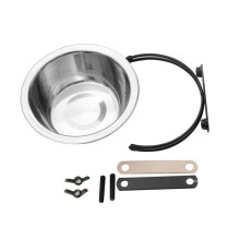 Hanging Stainless Steel Pet Feed Bowl For Dogs Cats Rabbits, Food And Water, Easy To Clean, Safe For Kennels Crates