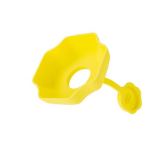 Sturdy Silicone Ice Cream Holders For Kids Leak Proof Design Travel Friendly Yellow Ice Cream Accessory For Parties