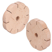 Petal-Shaped Wooden Bracelet Kit for DIY Crafts at Home