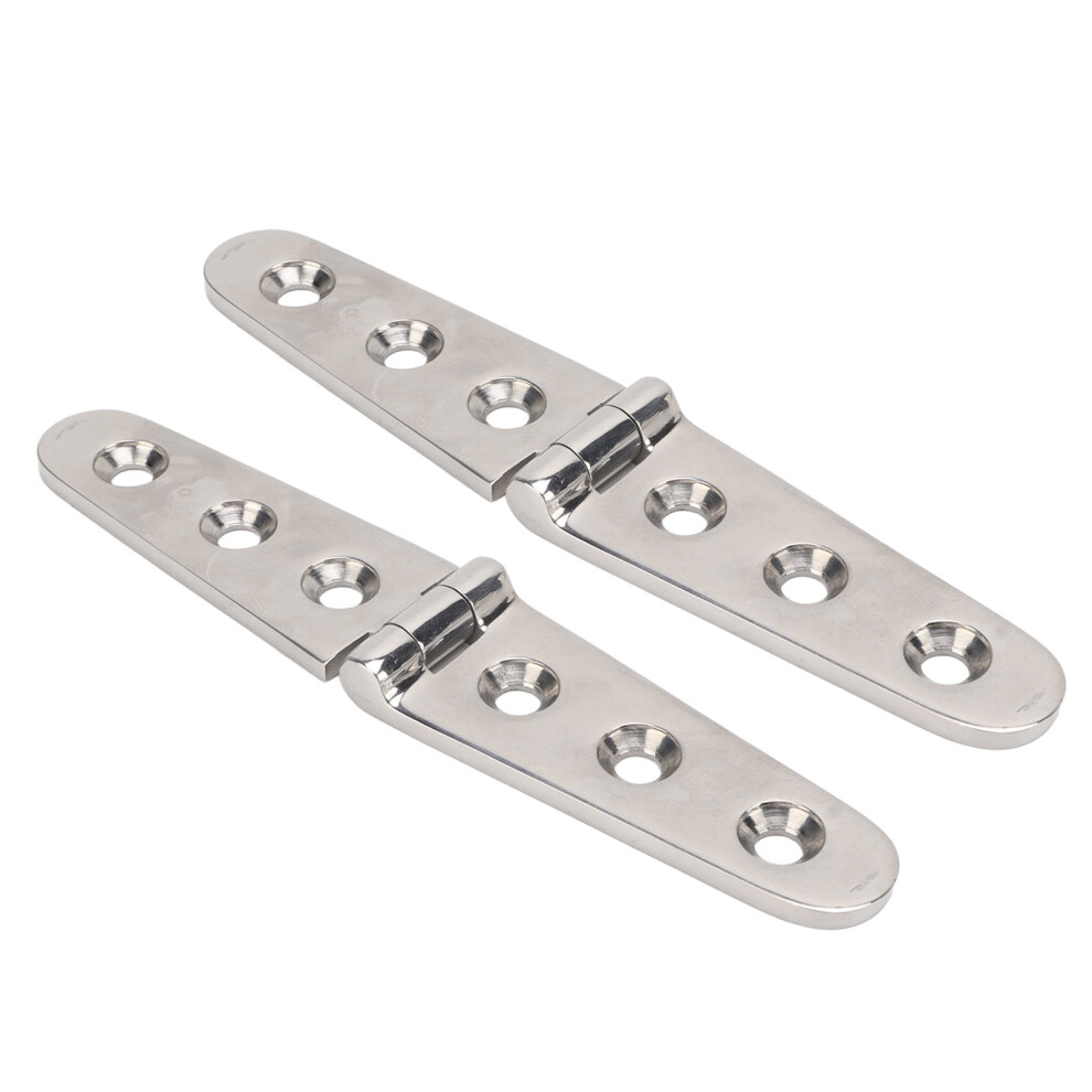 Mirror Polished Strap Hinge 316 Ss 152X30mm - Marine & Home Use 6901374812098