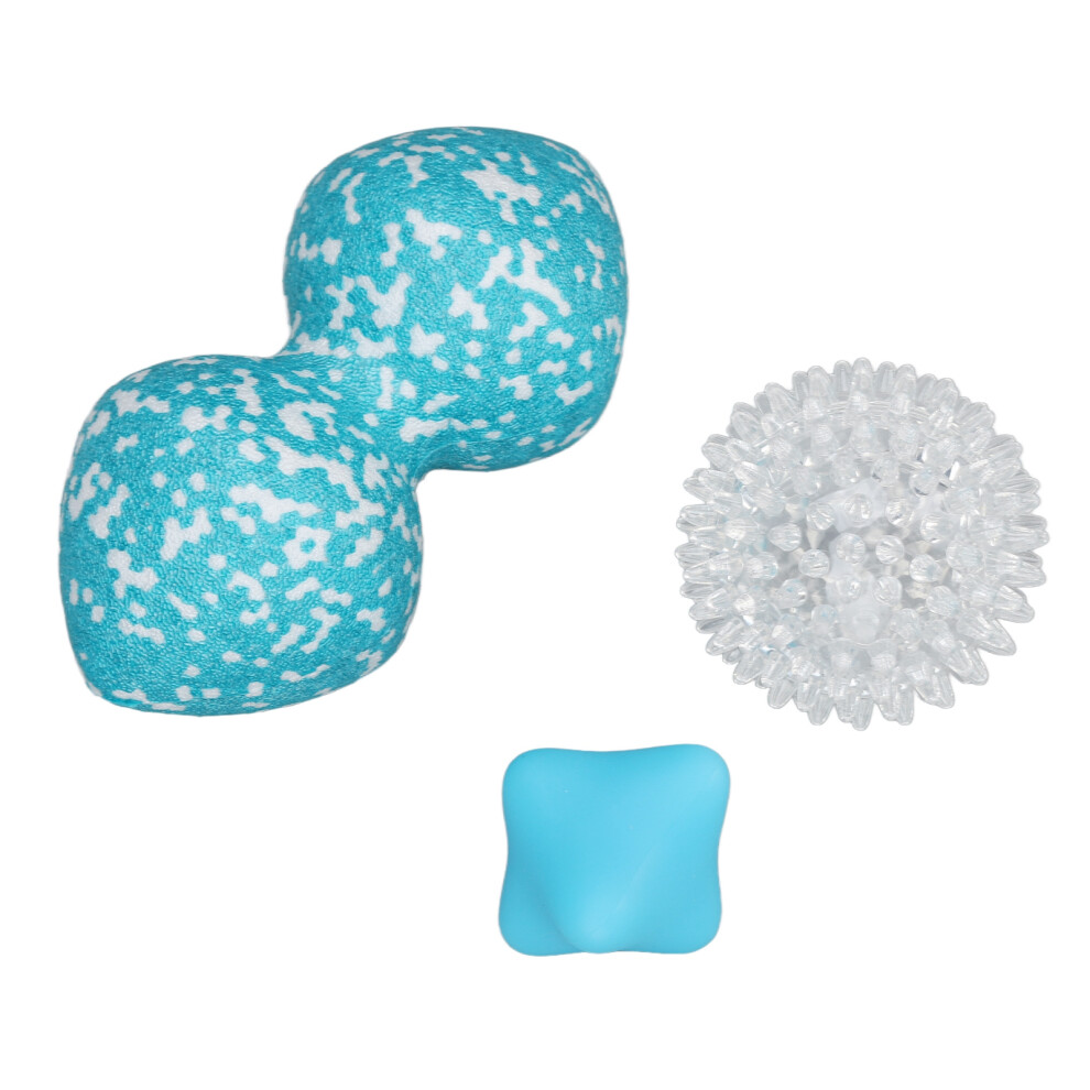 3pcs PVC Spiky Massage Ball Set for Foot Pain Relief, 7.5cm
