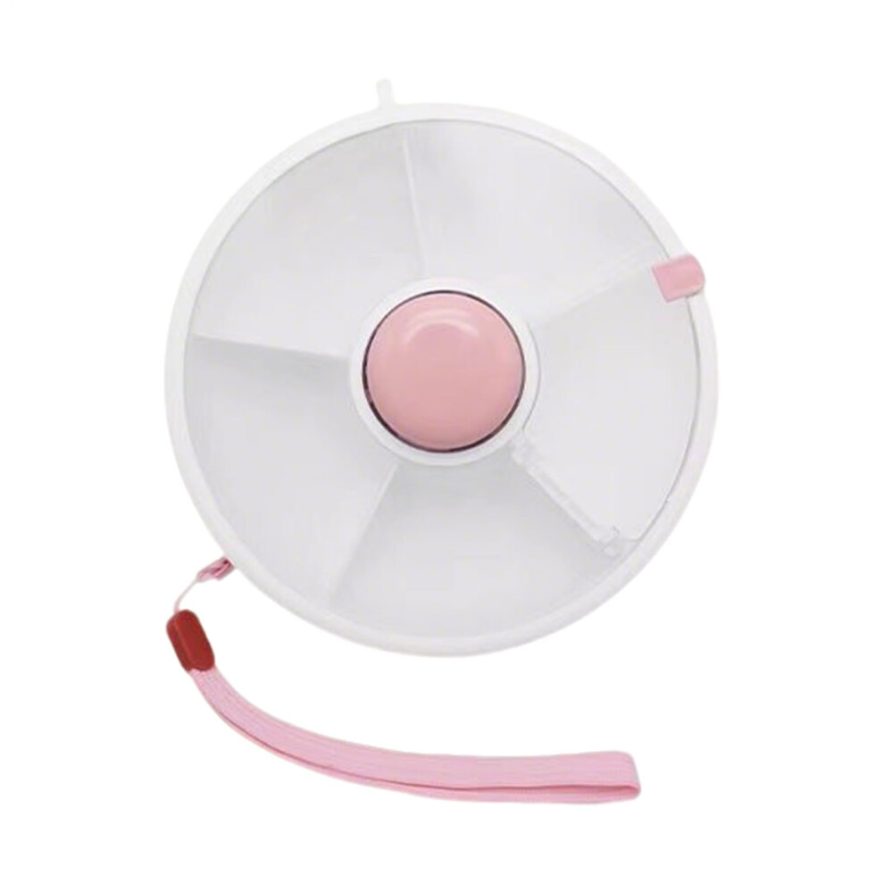 Snack Spinner For Toddler | Baby Snack Storage Containers | Reusable Food Storage Rotator Organizer Car Rides Pink