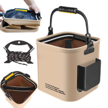 Living Fish Bucket 8L Live Fish Transport Bucket Indoor Outdoor Use Portable Water Pool Fishing Equipment